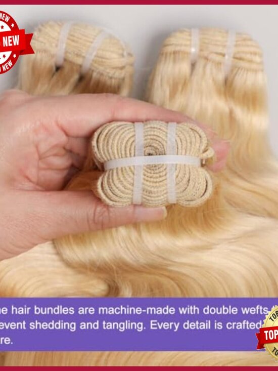 22 Inch Body Wave Virgin Human Hair Extensions Bundle Salon Quality Weave main image 4